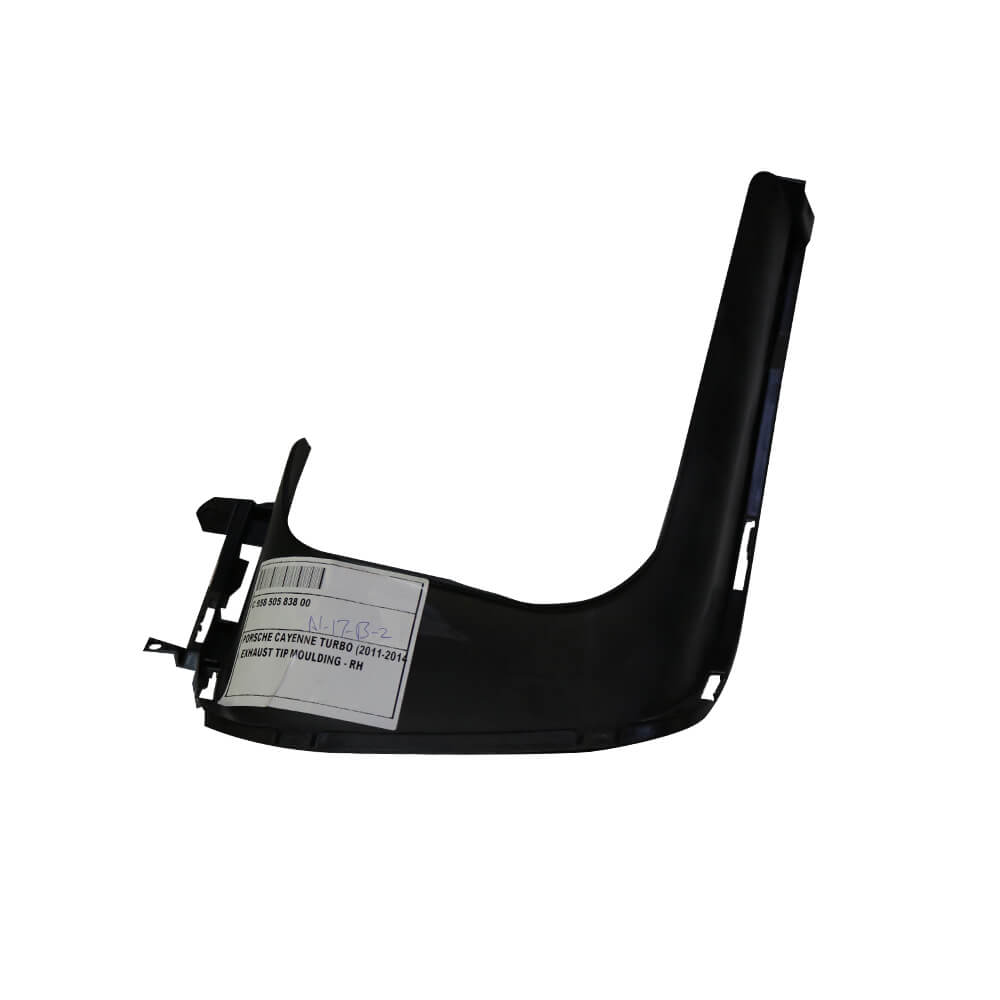 Right Side Exhaust Tip Moulding for Porsche Cayenne Turbo 2011-2014 models, Part Number 95850583800 Right Side Exhaust Tip Moulding for Porsche Cayenne Turbo 2011-2014 models, Part Number 95850583800